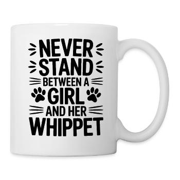 Whippet Sprüche Hund Lustiges Whippet Geschenk - Tasse - Weiß - Rechts