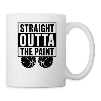 Straight Outta The Paint Basketball Sport  - Tasse - Weiß - Rechts