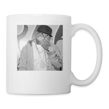 Style de rue rappeur chat - Mug blanc - blanc - Droite