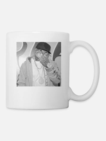 Katzenrapper Streetstyle - Tasse - Weiß