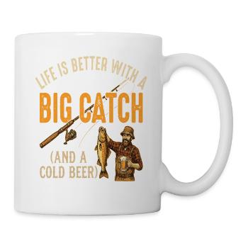 La vie est meilleure avec un gros coup - Mug blanc - blanc - Droite