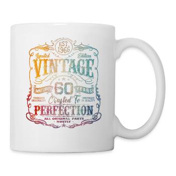 60e anniversaire en édition limitée vintage 1966 - Mug blanc - blanc - Droite