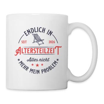 Partial retirement 2026 farewell gift colleagues - Mug - white - Right