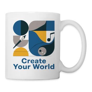 World Creator Abstract Palette - Mug - white - Right