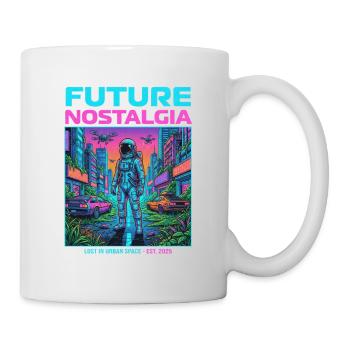Nostalgia for the future of the space city - Mug - white - Right