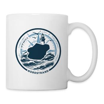 Nordstrand | When the Island Calls - Waves North Sea - Mug - white - Right