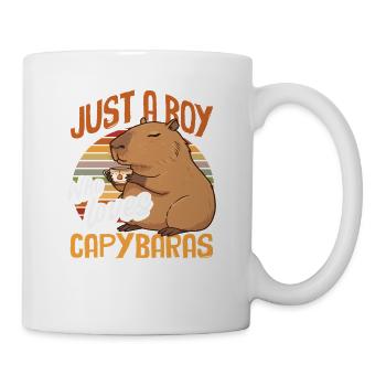 Just a Boy Who Loves Capybaras Cute Funny - Mug - white - Right