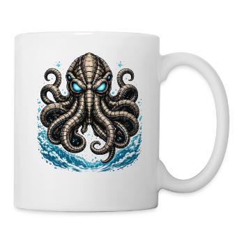 Glowing Kraken in the Storm - Mug - white - Right