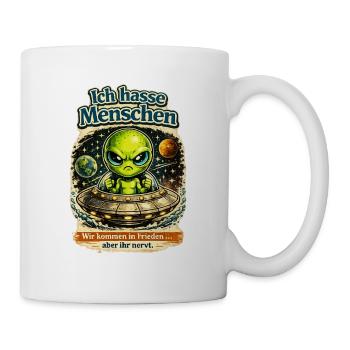 Aliens: I hate humans - Mug - white - Right