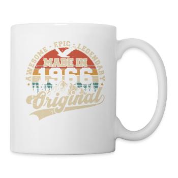 Cadeau d’anniversaire vintage original de 1966 - Mug blanc - blanc - Droite