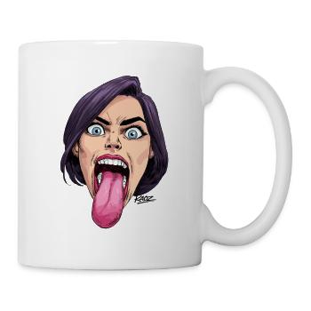 Tongue Out: Comic Expression - Mug - white - Right