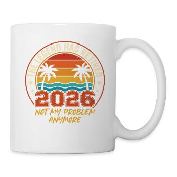 THE LEGEND HAS RETIRED 2026 - Mug - white - Right