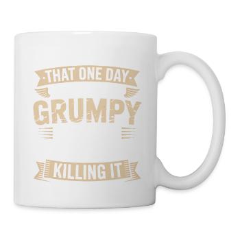 Grumpy Old Man Killing It - Mug - white - Right