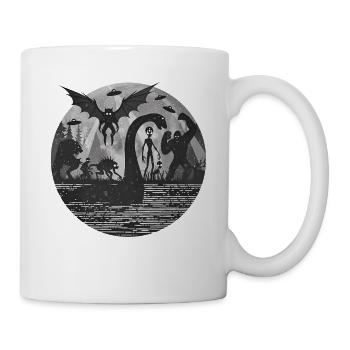 Bigfoot, monstre extraterrestre Sasquatch du Loch Ness - Mug blanc - blanc - Droite