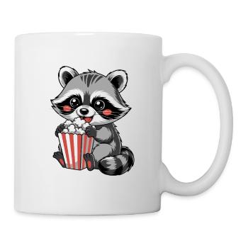 Pop-corn raton laveur câlin - Mug blanc - blanc - Droite