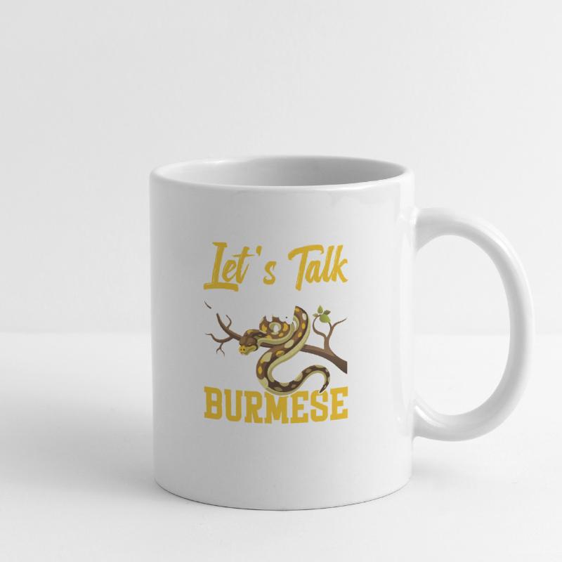 Propriétaire de python birman, terriarium de serpent, cacher un python Mug blanc