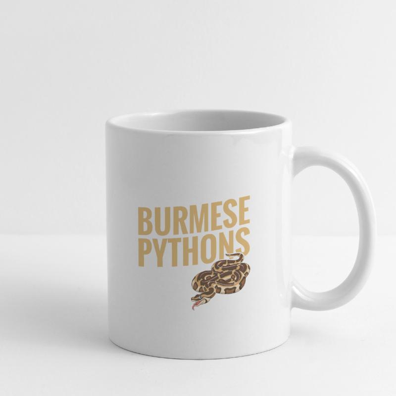 Python birman Stuff Reptile Foos Propriétaire de serpent Mug blanc