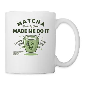 Le matcha m’a poussé à le faire sous l’effet du thé vert - Mug blanc - blanc - Droite