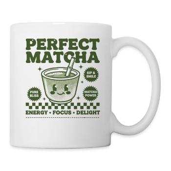 Perfect Matcha Green Tea Matcha Power Energy Focus - Tasse - Weiß - Rechts