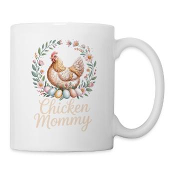 Poulet Maman Poulets Maman Maman Femme de fermier Fête des Mères Poulet pour la fête des mères - Mug blanc - blanc - Droite