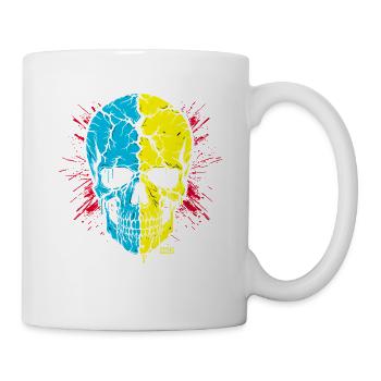 Totenkopf  - Tasse - Weiß - Rechts
