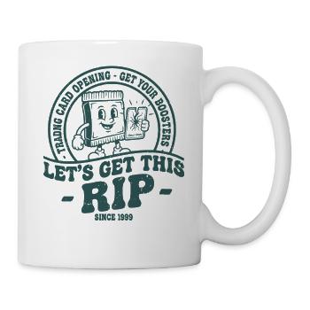 ALLONS CHERCHER CETTE OUVERTURE DE CARTES À COLLECTIONNER EN DÉCHIRANT TON - Mug blanc - blanc - Droite