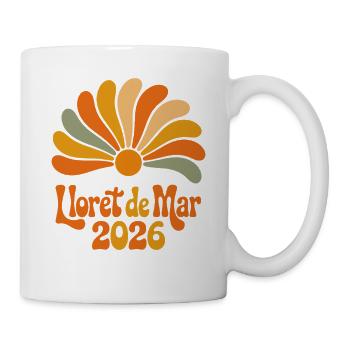 Lloret de mars 2026 Retro Blossoms - Mug blanc - blanc - Droite