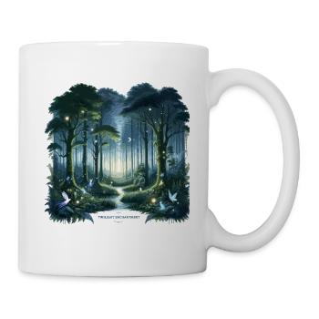 Sentier des Fées Lumineuses de la Forêt Nocturne - Mug blanc - blanc - Droite