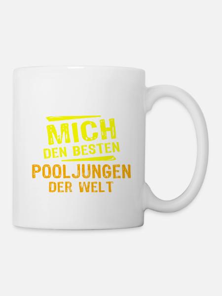 Pooljunge Geschenk - Tasse - Weiß