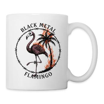 Black Metal Flamingo - Gothic Metal Flamingo - Mug - white - Right