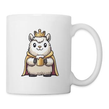 Alpaka Llama Bier König - Tasse - Weiß - Rechts