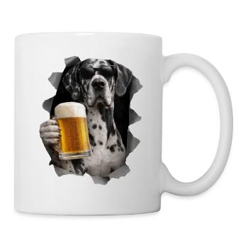 Bière de Dogue Allemande - Mug blanc - blanc - Droite