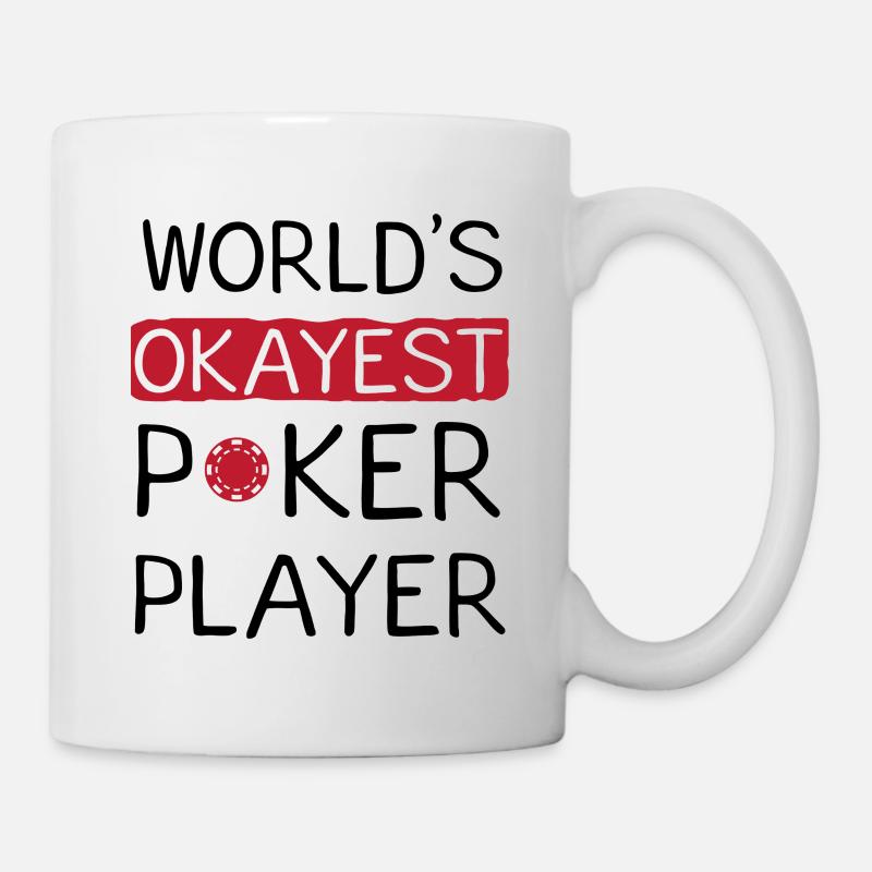 Conception de citation drôle pour le joueur de poker le plus correct - Mug blanc - blanc