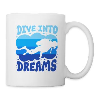 Plongeurs Plongée sous-marine Plongée - Mug blanc - blanc - Droite