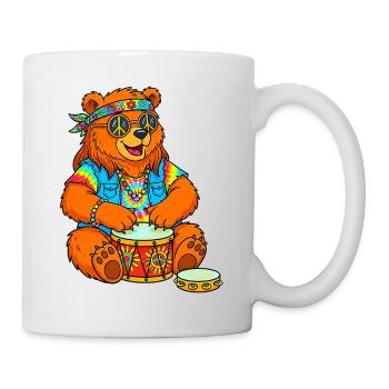 Hippie Bear - Mug - white - Right