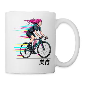Neon Sprint Cyclist - Mug - white - Right