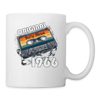 Cadeau pour le 60e anniversaire Mari Femme Mars 1966 - Mug blanc - blanc - Droite