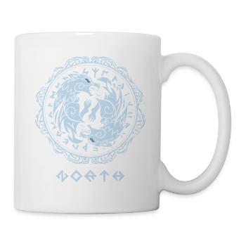 Fenris Wolf Berserker – Runes of the North - Mug - white - Right