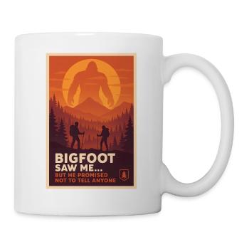 Bigfoot m’a vu | Humour de plein air - Mug blanc - blanc - Droite