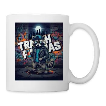 Raccoon Urban Graffiti - Mug - white - Right