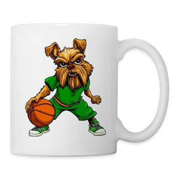 Yorkie Terrier Basketball - Tasse - Weiß - Rechts