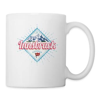 Innsbruck Tirol Österreich Alpen Vintage Souvenir - Tasse - Weiß - Rechts