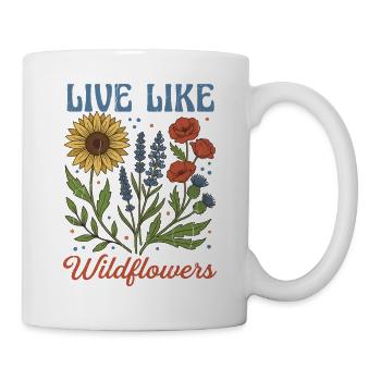 Floral Statement Shirt for Nature Lovers - Mug - white - Right