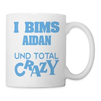 Crazy Aidan - Tasse - Weiß - Rechts