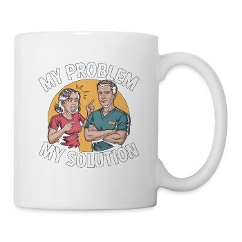 PT Educator My Problem My Pictogram Dad PT Mentor - Tasse - Weiß - Rechts