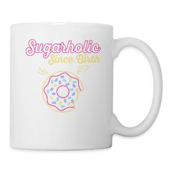Neon Sugar Donut seit Geburt - Tasse - Weiß - Rechts