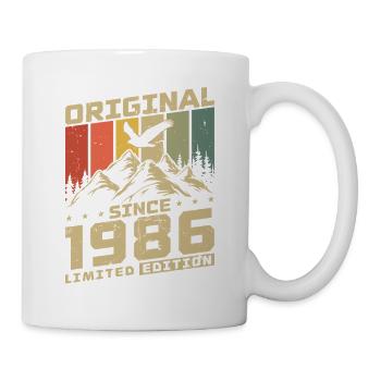 Cadeau d’anniversaire vintage original de 1986 - Mug blanc - blanc - Droite