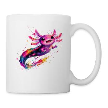 Éclaboussure colorée d’axolotls – Pour les fans d’axolotls - Mug blanc - blanc - Droite