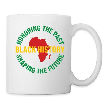 Motif d’histoire noire Silhouette africaine - Mug blanc - blanc - Droite