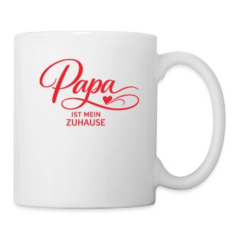 Papa est ma maison – cadeau pour papa - Mug blanc - blanc - Droite
